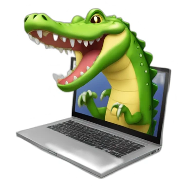 Crocodile forex trading on a computer sticker