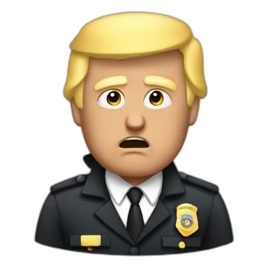 trump-getting-arrested sticker