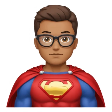 Glasses-Wearing super Heroe sticker