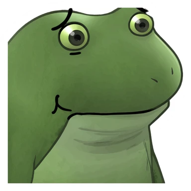 sad emo goth frog sticker