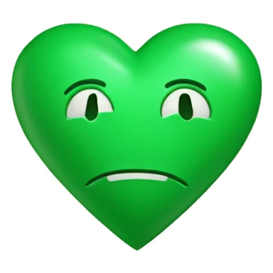 green heart with tick sign in the middle sticker