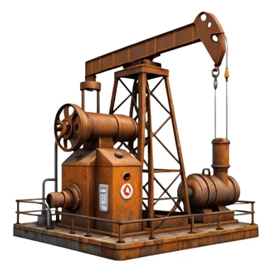 oil pumping station sticker