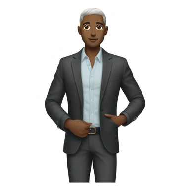 Man wearing fashion outfit  sticker