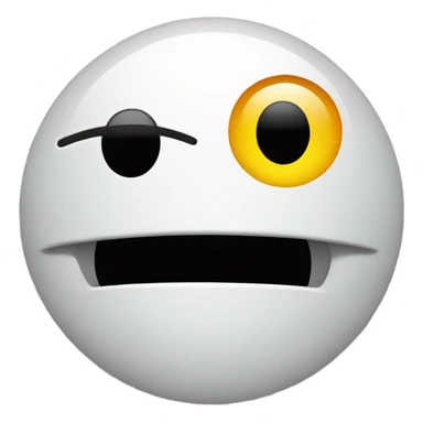 Smiley face with one eye twitching sticker