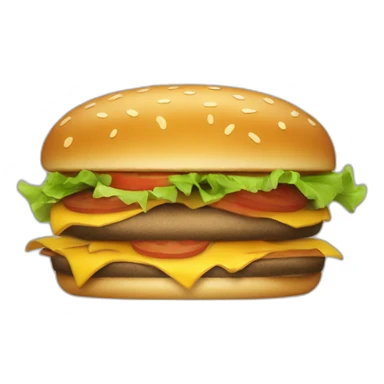 Un hamburger qui mange un hamburger qui mange un hamburger qui mange un hamburger sticker