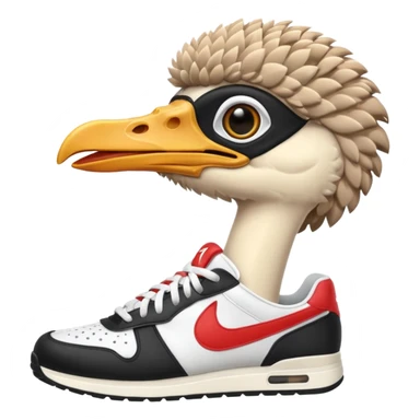 emojis.com ostrich-in-sneakers sticker