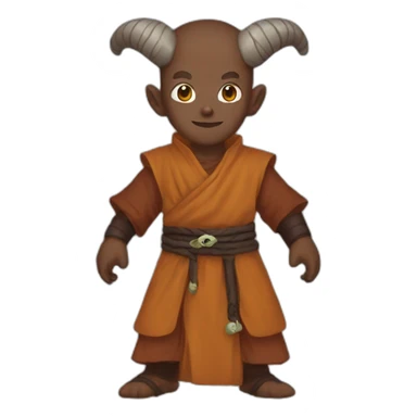 tiefling monk sticker