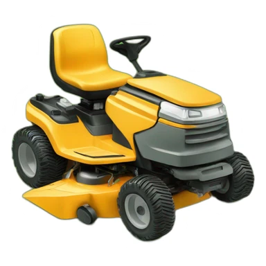 Lawn mower sticker