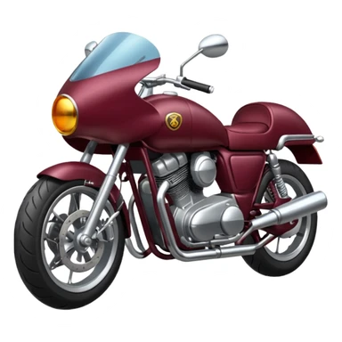burgundy motorcycle sticker