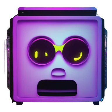 Neon RGB Gaming PC sticker