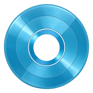 Light blue vinyl record sticker