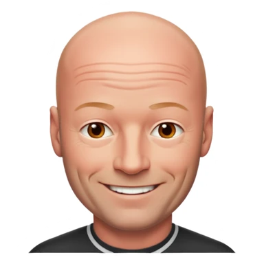 Alan Shearer bald looking older and a bit reder sticker