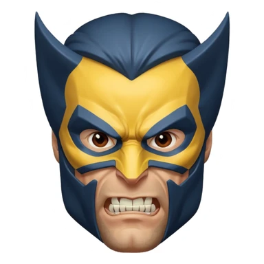Wolverine with mask sticker