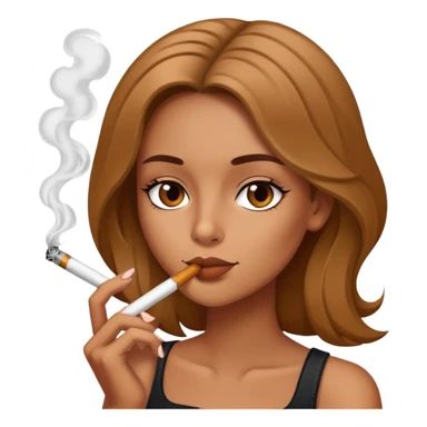 Girl Smoking a blunt sticker