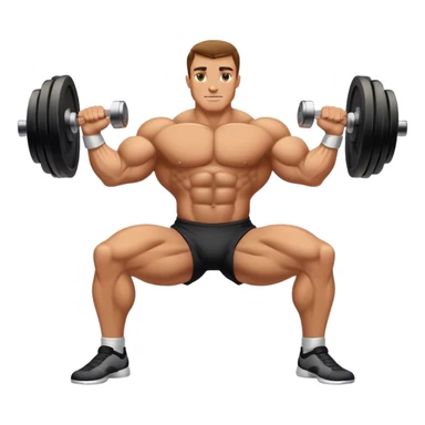 bodybuilder forearm on legs curl sticker