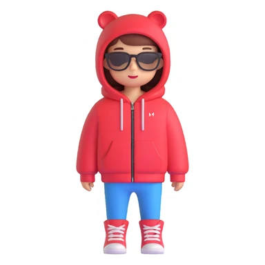 fashionable clothes sticker