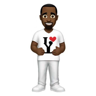 p diddy holding a sign that says “I love you Danny” sticker