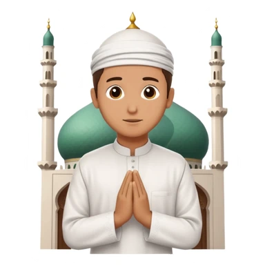 RAMADAN DAILY ROUTINE FOR A GUY PAYING IN A MOSQUE sticker