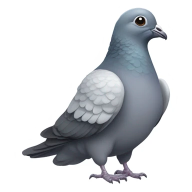 A pigeon wearing a hoodie sticker