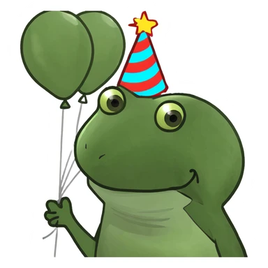 Birthday balloons sticker