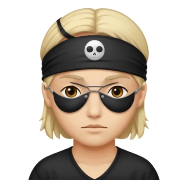 working with eye patches sticker