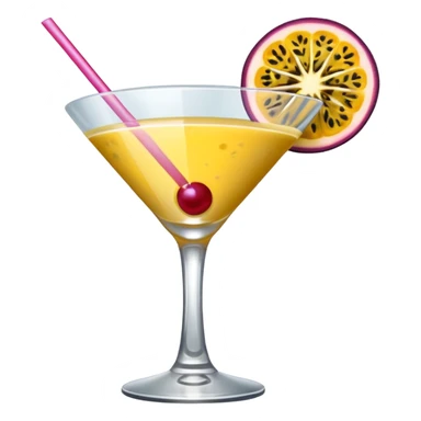 pornstar martini. the passion fruit slice should be on top of the liquid. not on the rim sticker