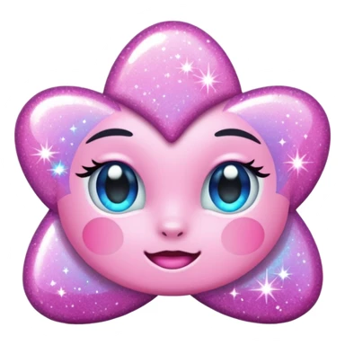 pink sparkles emoji sticker