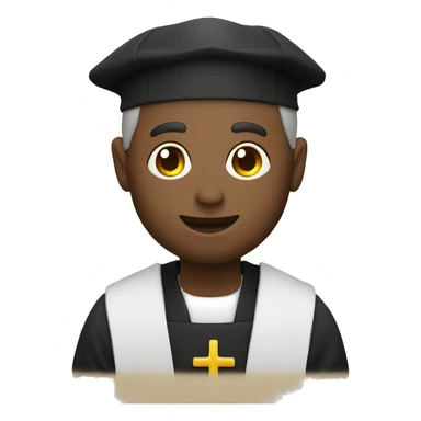 priest holding host sticker