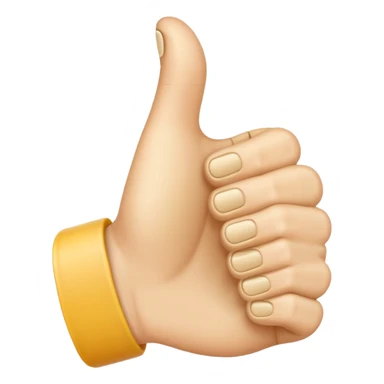 thumbs up emoij extra long thumb sticker