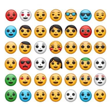 crea 5 emojis para redes sociales inspirados en el diseño de la iconografía prehispánica con el fin de representar emociones o sentimientos, en este caso de la civilización mesoamérica sticker