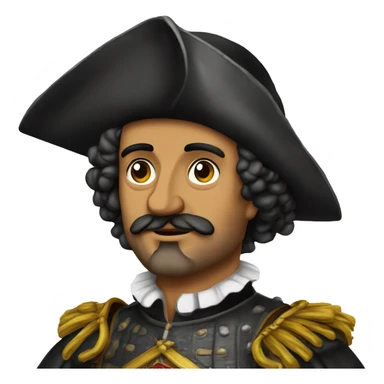 16th century spanish conquistador hernán cortes in his old years sticker