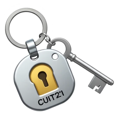 una llave con un llavero que diga century 21 sticker