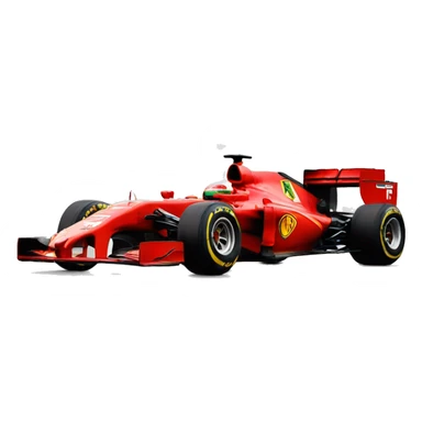 Ferrari red f1 car  sticker