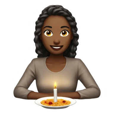 Create a hyper Realistic Romantic candlelit dinner date photo  sticker