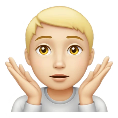 yellow face with hands on cheeks, watching fireworks sticker