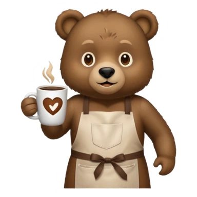 Barista Bear sticker