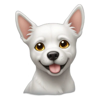 Un chien sur un chat sticker