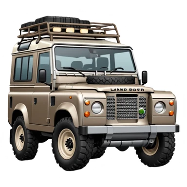Grey-brown Land Rover D4 sticker