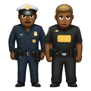 Someone getting arrested sticker