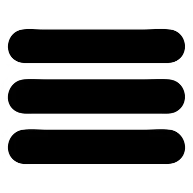 Menu hamburger icon with three horizontal lines for website sticker