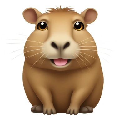 Happy kapibara sticker