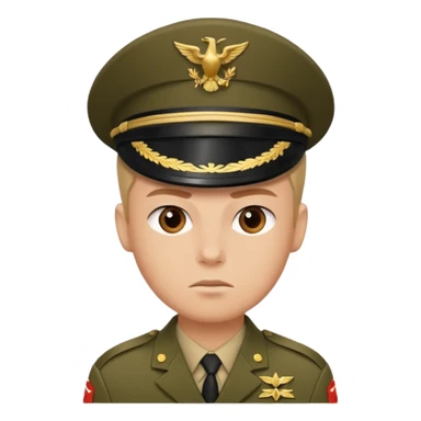 Quiero un 👮🏻‍♂️ 🪖pero uniformado de soldado sticker