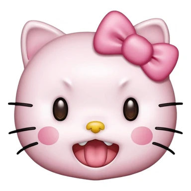 Hello kitty doing the”mom  is kind of homless” ishowspeedface sticker