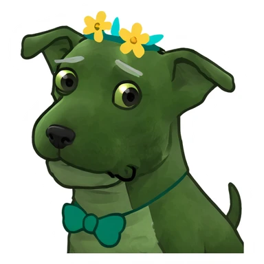 Schnauzer with fairy wings sticker