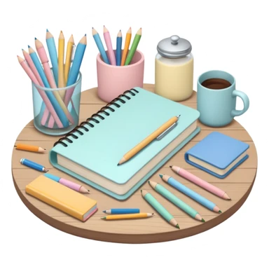 school supplies cottage core  sticker
