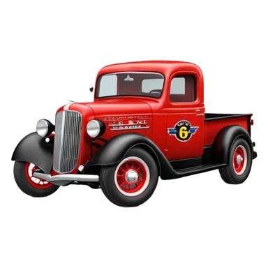 Standard Oil drag racing 1935 Chevy Rat truck hot rod  sticker