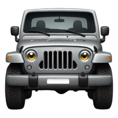 Grey jeep car sticker