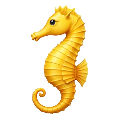 Yellow Seahorse  sticker