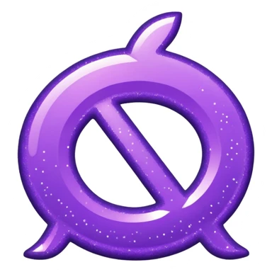 symbol glitter purple $ sticker