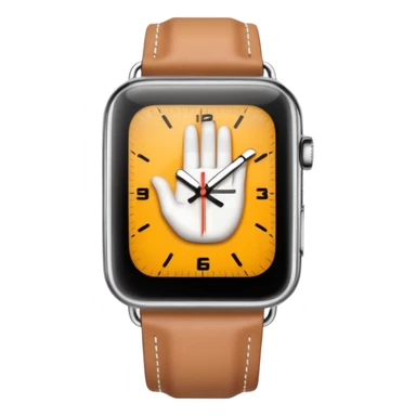 Just the finger like in the 4 picture but the watch on top of the sleeve  sticker